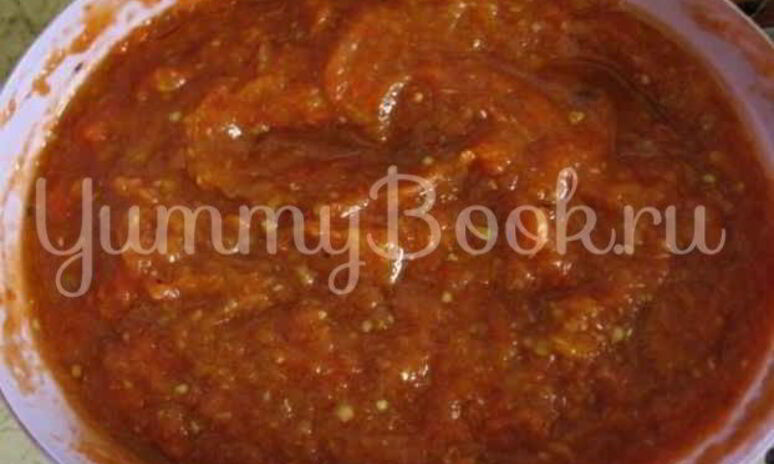 Рецепт икра баклажанная с красным перцем