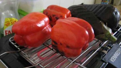 икра баклажанная с красным перцем