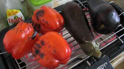 икра баклажанная с красным перцем