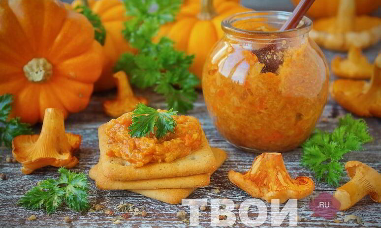 Рецепт икра из лисичек