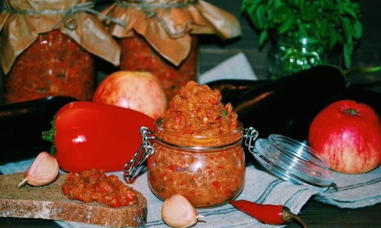 Рецепт икра из запеченных яблок и овощей