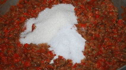 икра из запеченных яблок и овощей