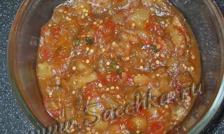 Рецепт икра из зеленых помидор с цукини