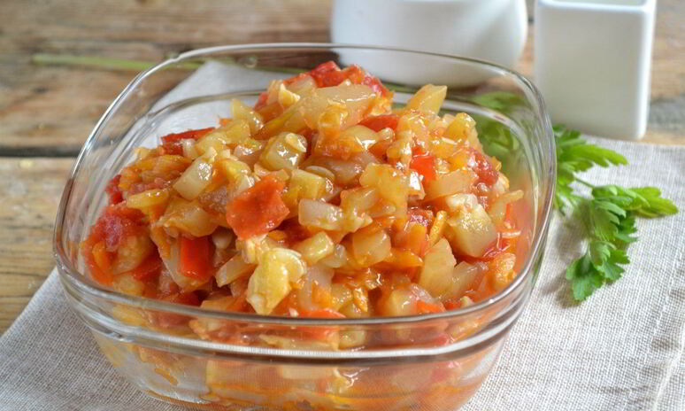 Рецепт икра кабачковая с перцем и помидорами