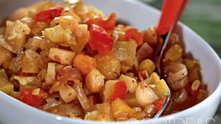 Кабачковая икра кусочками