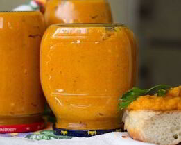 Кабачковая икра с кетчупом на зиму