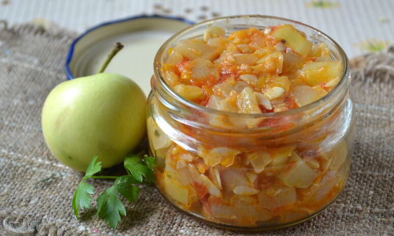Рецепт кабачковая икра с яблоками на зиму