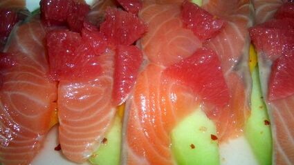 карпаччо из лосося