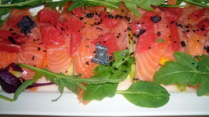 карпаччо из лосося