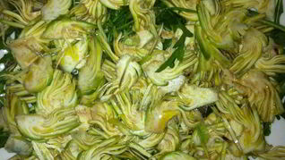 Карпаччо из свежих артишоков