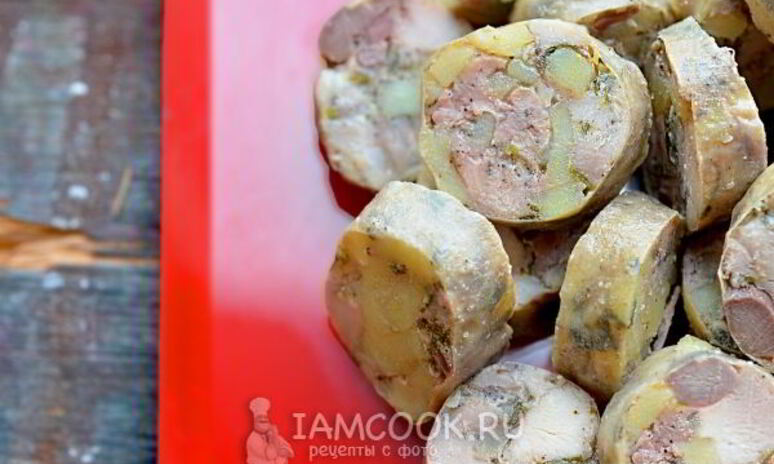 Рецепт картофельная колбаса