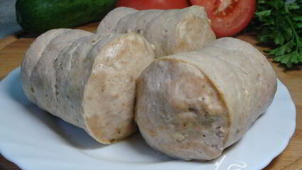 куриная колбаса в кружке