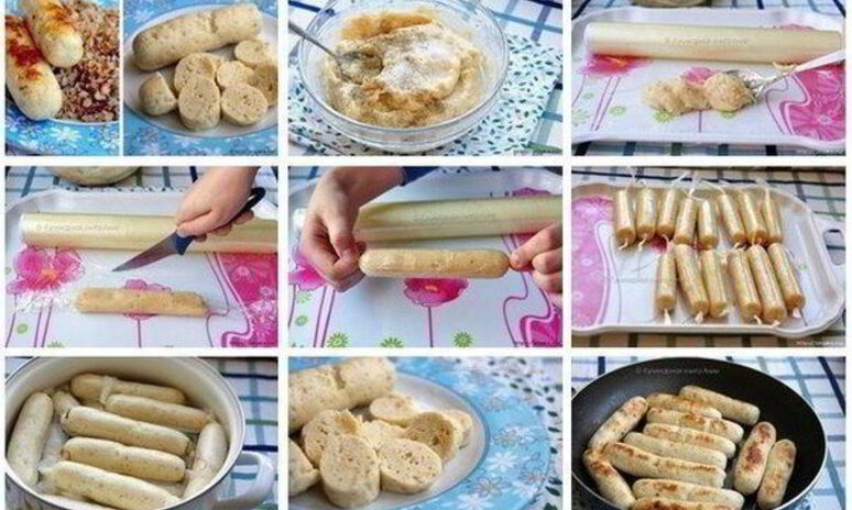 Рецепт куриные сосиски