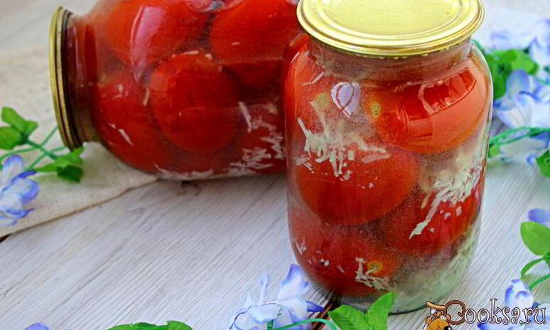 Рецепт маринованные помидоры с чесноком