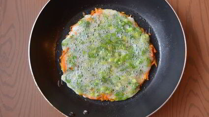 белковый омлет с морковью