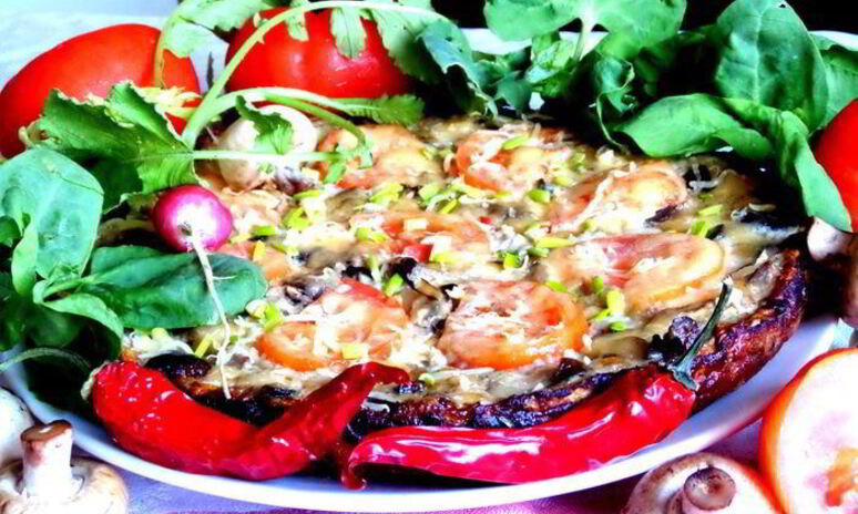 Рецепт фриттата из баклажанов с грибами