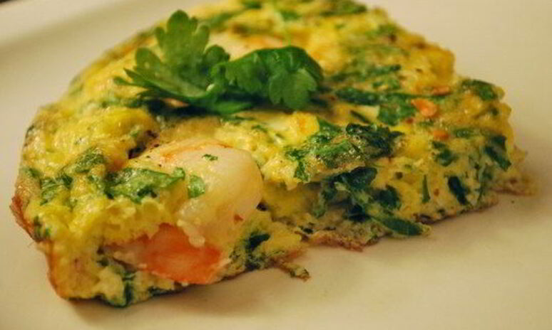 Рецепт фриттата с креветками