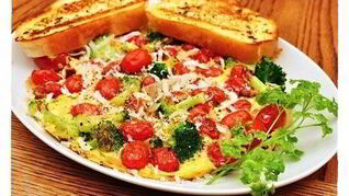 Фриттата с жареным чили