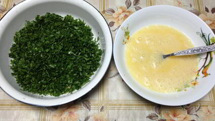 кюкю — омлет с зеленью