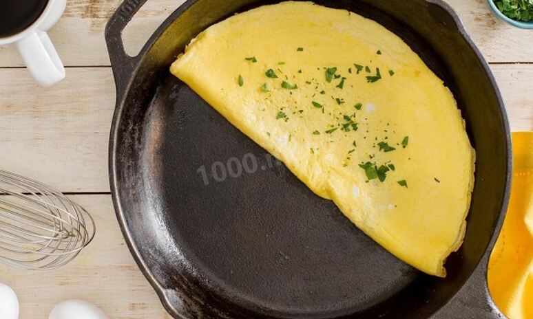 Рецепт омлет без молока