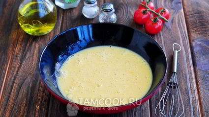 омлет на кефире на сковороде