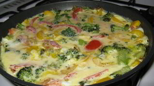 Омлет на кислом молоке