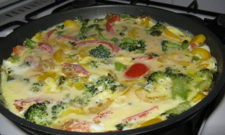 Рецепт омлет на кислом молоке