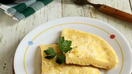 омлет на сметане на сковороде