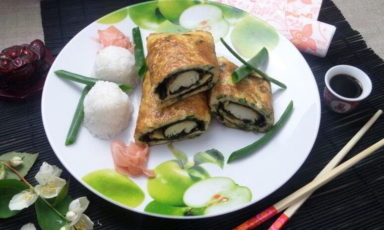 Рецепт омлет рыбный в японском стиле