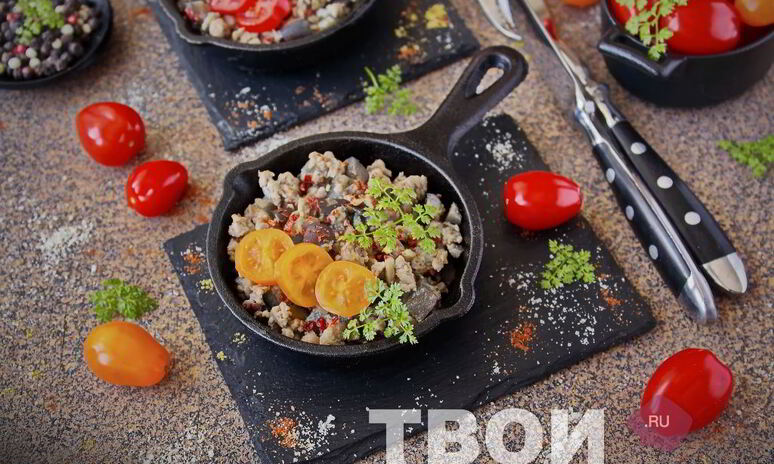 Рецепт омлет с баклажанами