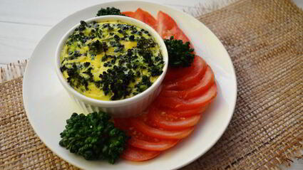 омлет с брокколи в духовке