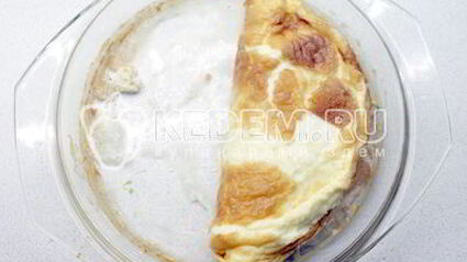 омлет с грибами