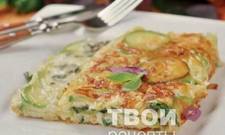 Рецепт омлет с кабачком
