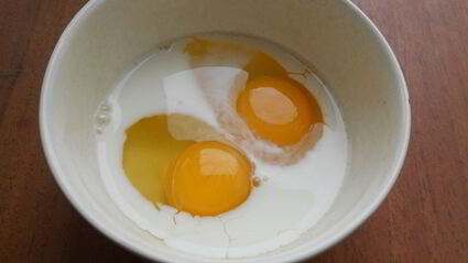 омлет с картофелем и грибами