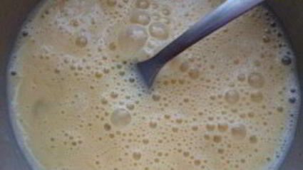 омлет с колбасой