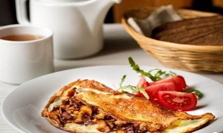 Рецепт омлет с лисичками