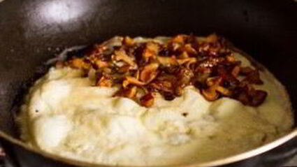 омлет с лисичками