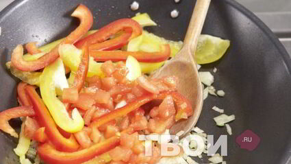 омлет с овощами