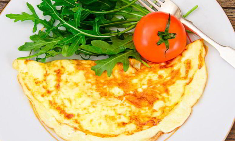 Рецепт омлет с пюре из красной фасоли