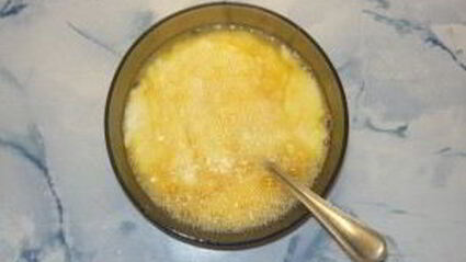 омлет с зеленым горошком