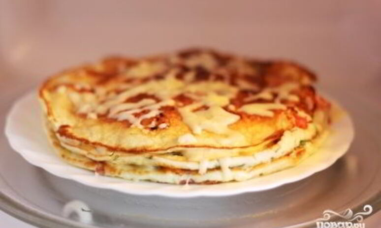 Рецепт омлет слоеный