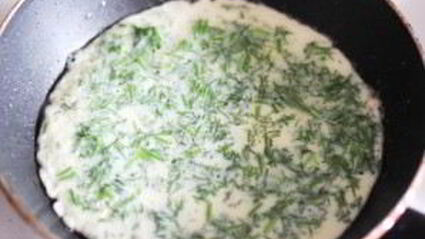 омлет слоеный