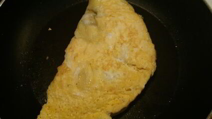 омлет со шпинатом и сыром