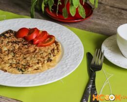 Омлет со шпинатом