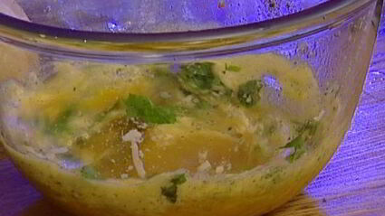 омлет со спаржей