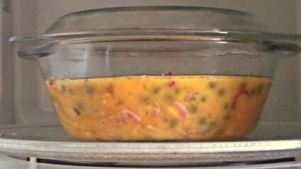 омлет в горошек