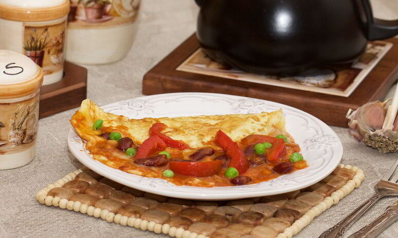 Рецепт омлет в мексиканском стиле