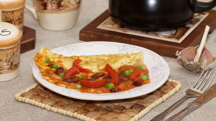 омлет в мексиканском стиле