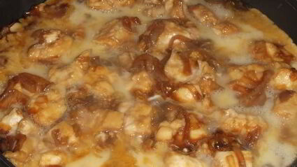 оякодон — японский омлет с рисом и курицей