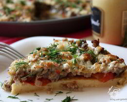 Пицца-омлет Болоньезе